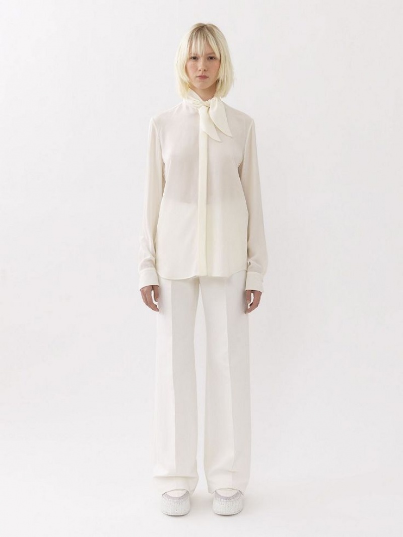 Chloe Scarf Blouse Wit | CHE-SR13904