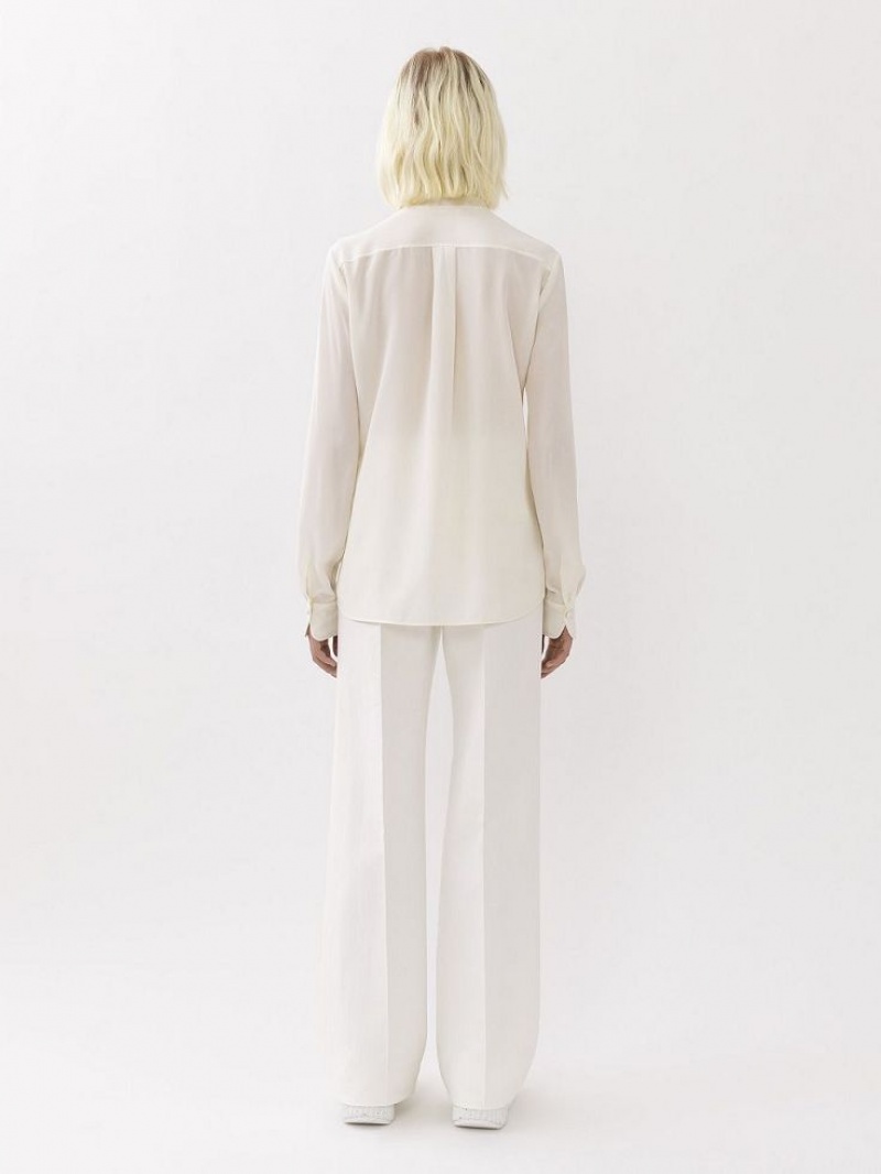 Chloe Scarf Blouse Wit | CHE-SR13904