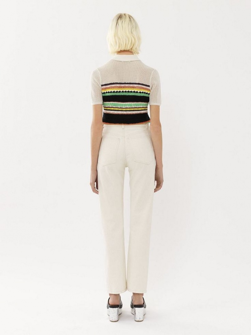 Chloe Semeru Rechtdoor-leg Jeans Wit | CHE-SR13996