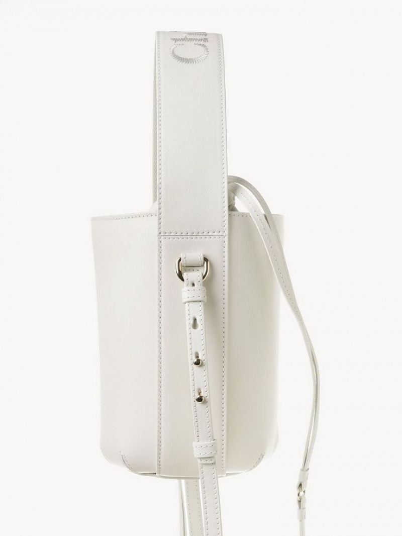 Chloe Sense Bucket Mini Tassen Wit | CHE-SR13677