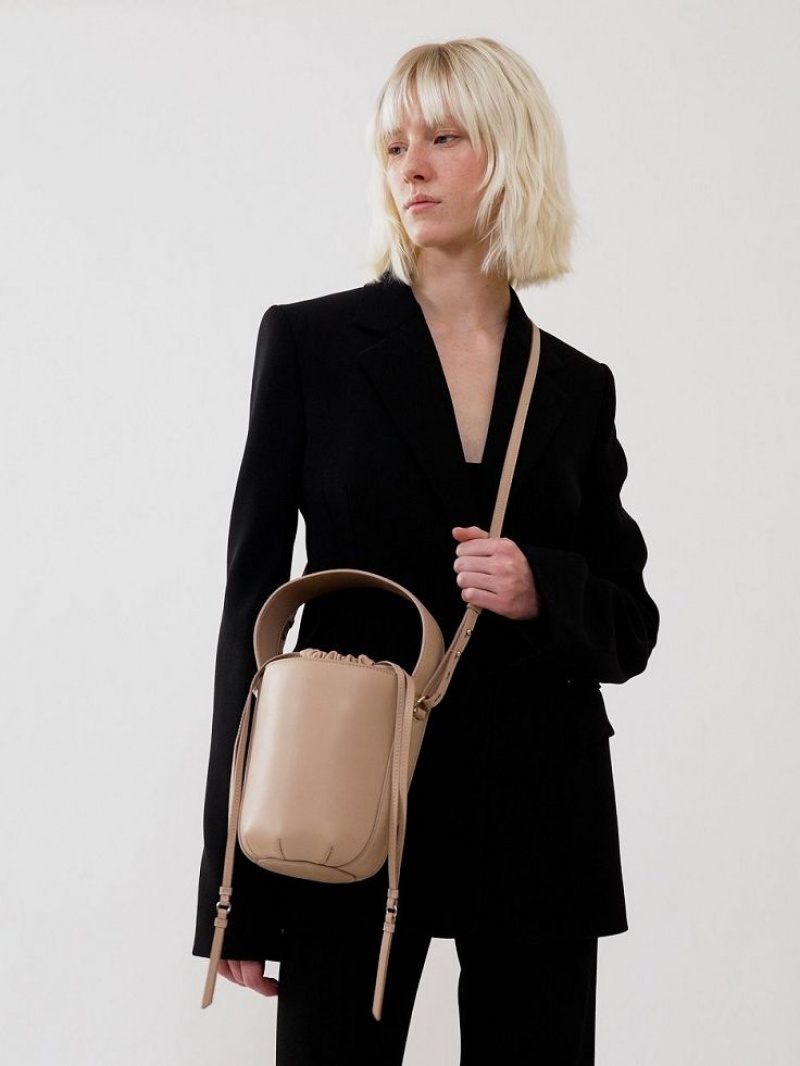 Chloe Sense Bucket Schoudertassen Beige | CHE-SR13419