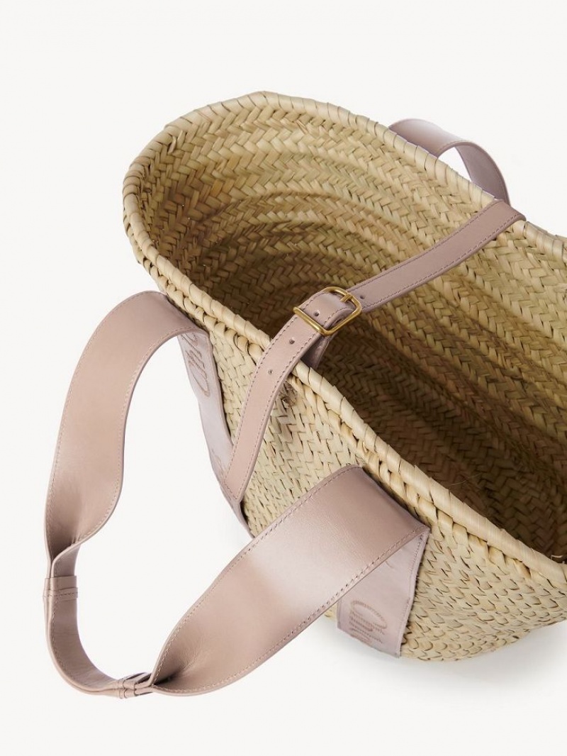 Chloe Sense Medium Basket Tote Tassen Beige | CHE-SR13382