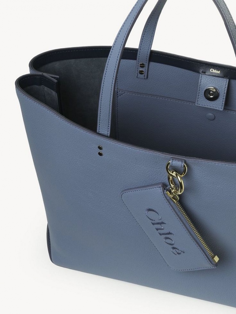 Chloe Sense Medium East-west Schoudertassen Diepblauw | CHE-SR13454