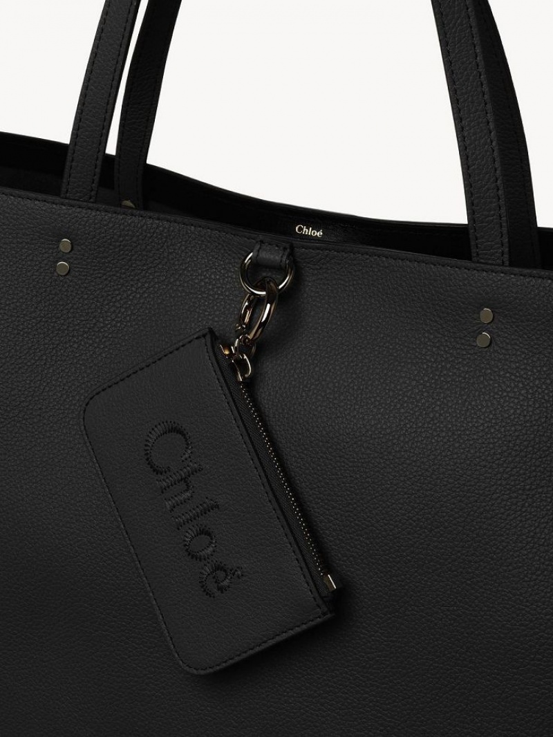 Chloe Sense Medium East-west Schoudertassen Zwart | CHE-SR13455