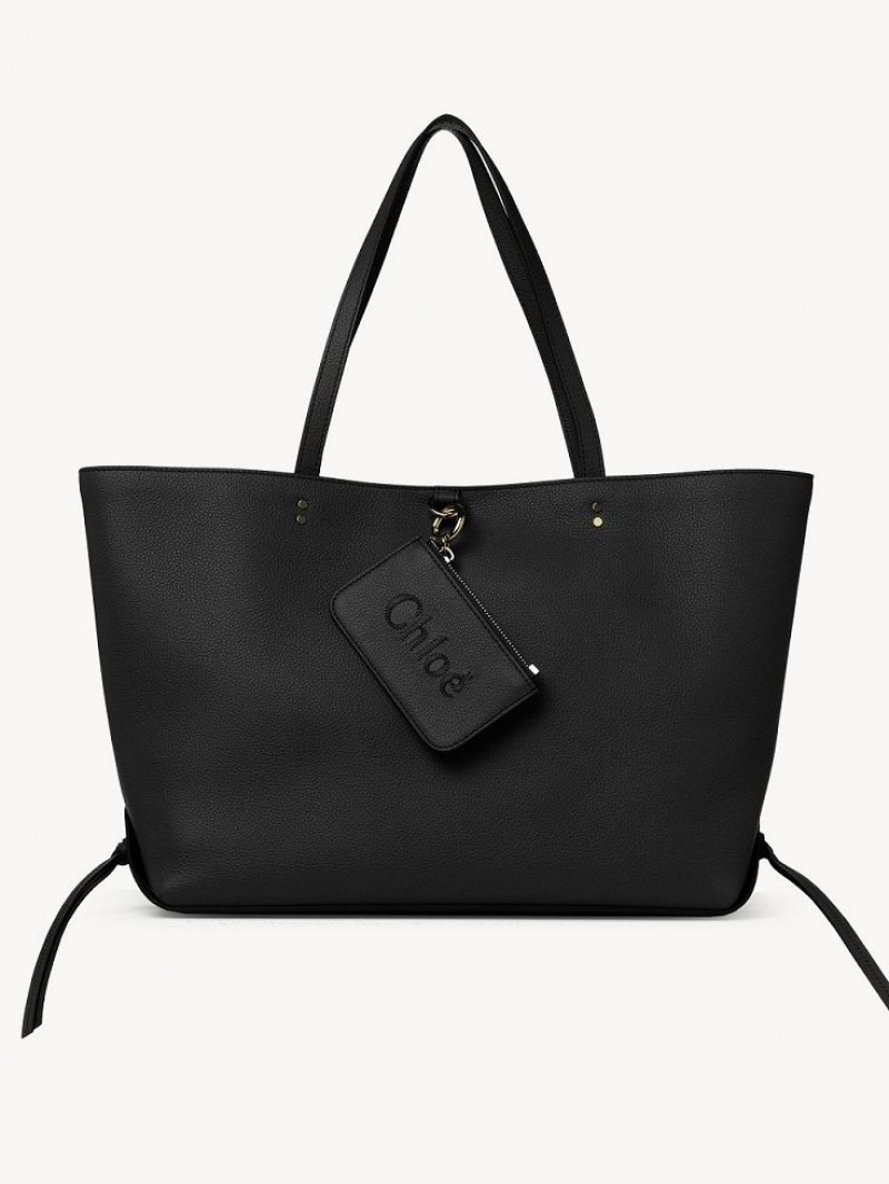 Chloe Sense Medium East-west Schoudertassen Zwart | CHE-SR13455