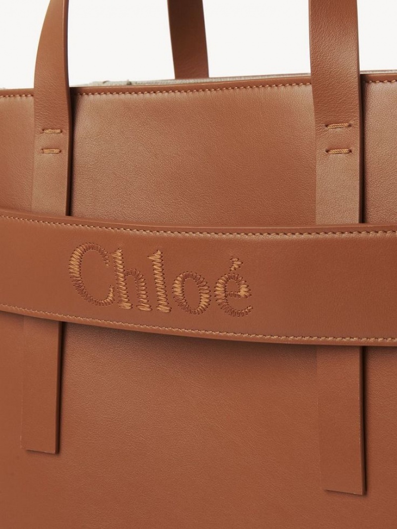 Chloe Sense Medium Schoudertassen Bruin | CHE-SR13424
