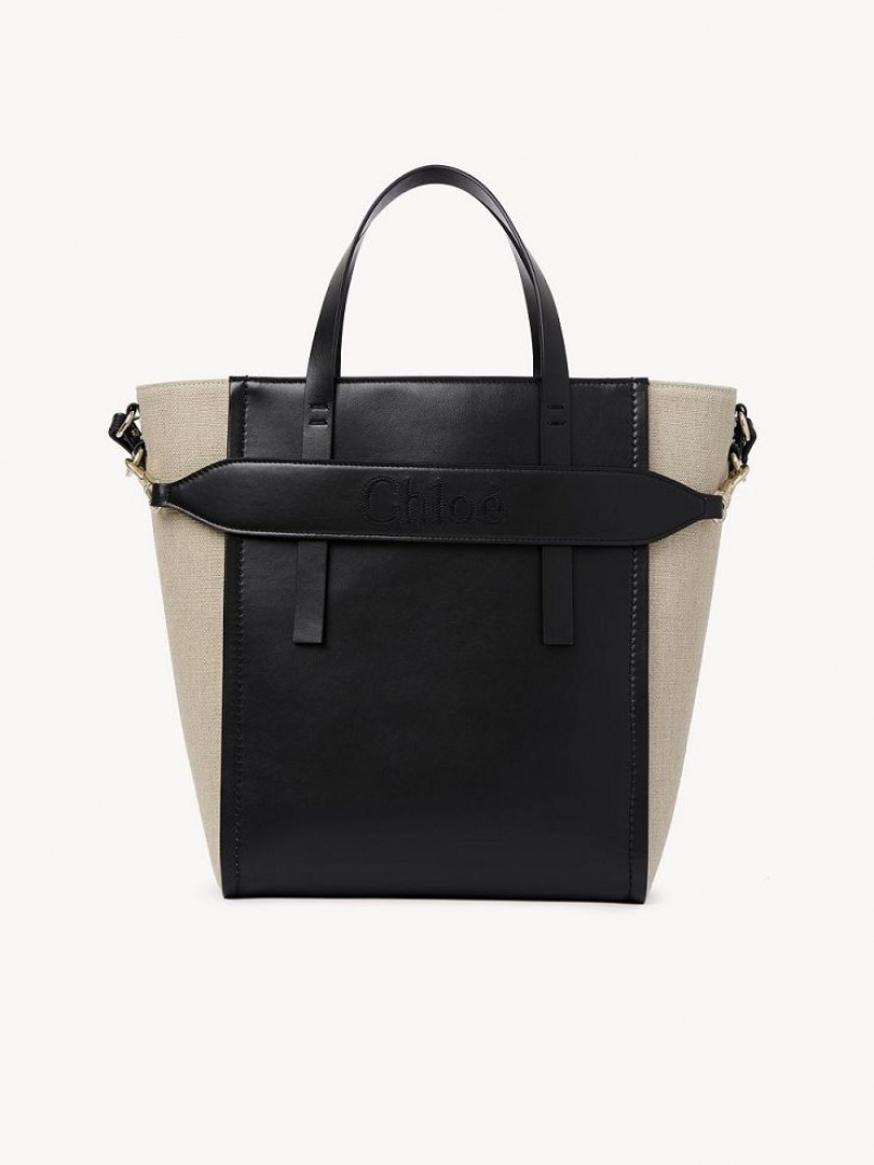 Chloe Sense Medium Schoudertassen Zwart | CHE-SR13423