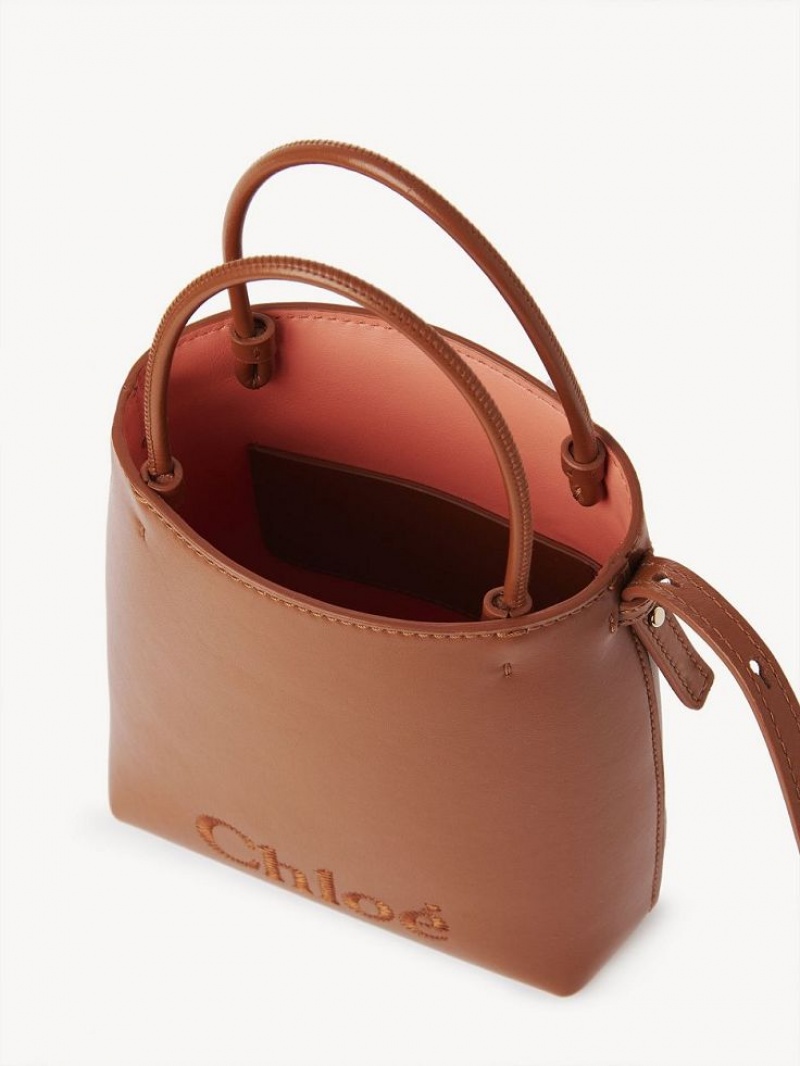 Chloe Sense Micro Schoudertassen Bruin | CHE-SR13406