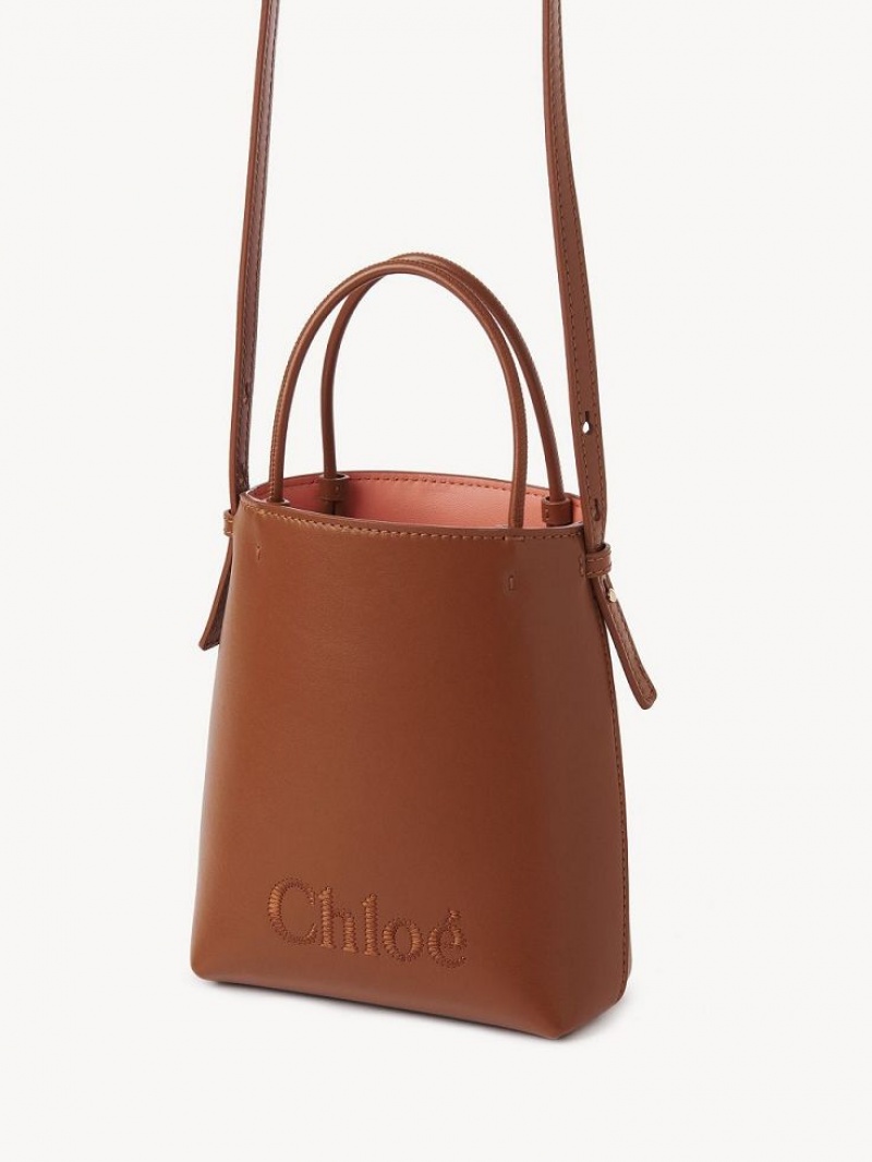 Chloe Sense Micro Schoudertassen Bruin | CHE-SR13406