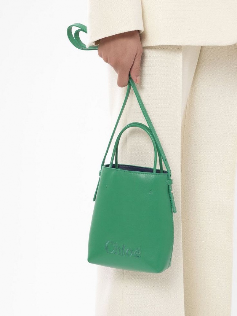Chloe Sense Micro Schoudertassen Groen | CHE-SR13407