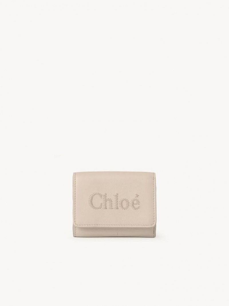 Chloe Sense Mini Tri-fold Kleine Portefeuille Roze | CHE-SR14274