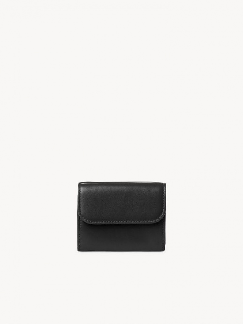 Chloe Sense Mini Tri-fold Kleine Portefeuille Zwart | CHE-SR14277