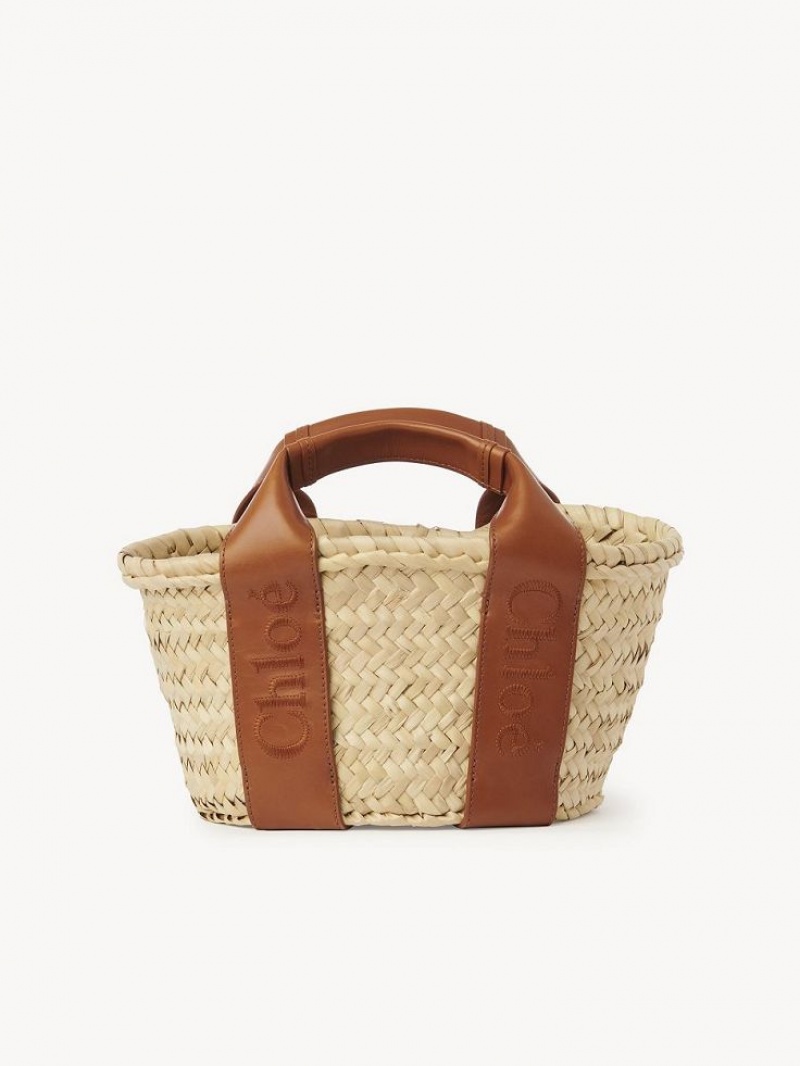 Chloe Sense Small Basket Schoudertassen Bruin | CHE-SR13403