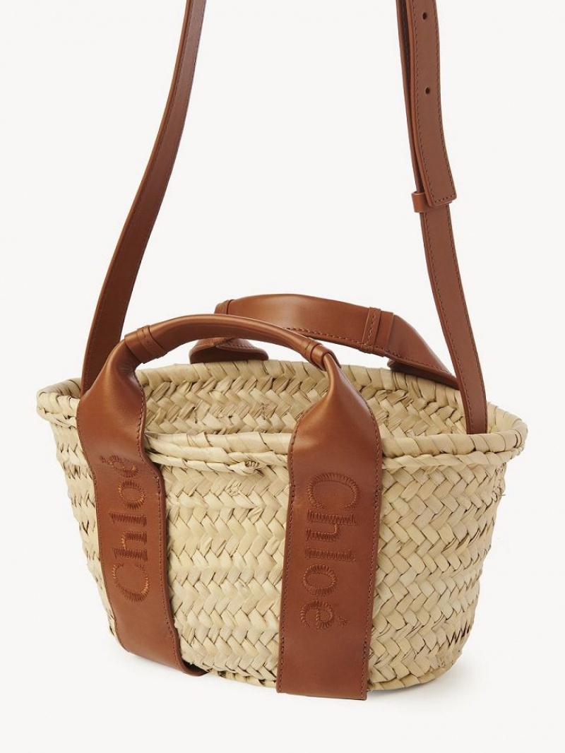 Chloe Sense Small Basket Schoudertassen Bruin | CHE-SR13403