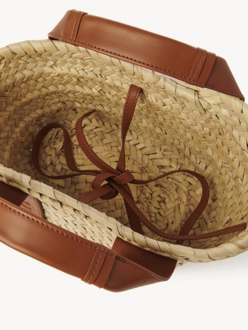 Chloe Sense Small Basket Schoudertassen Bruin | CHE-SR13403