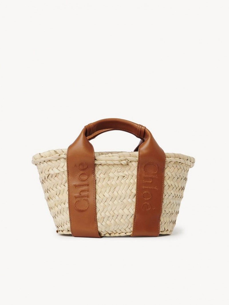 Chloe Sense Small Basket Schoudertassen Bruin | CHE-SR13403