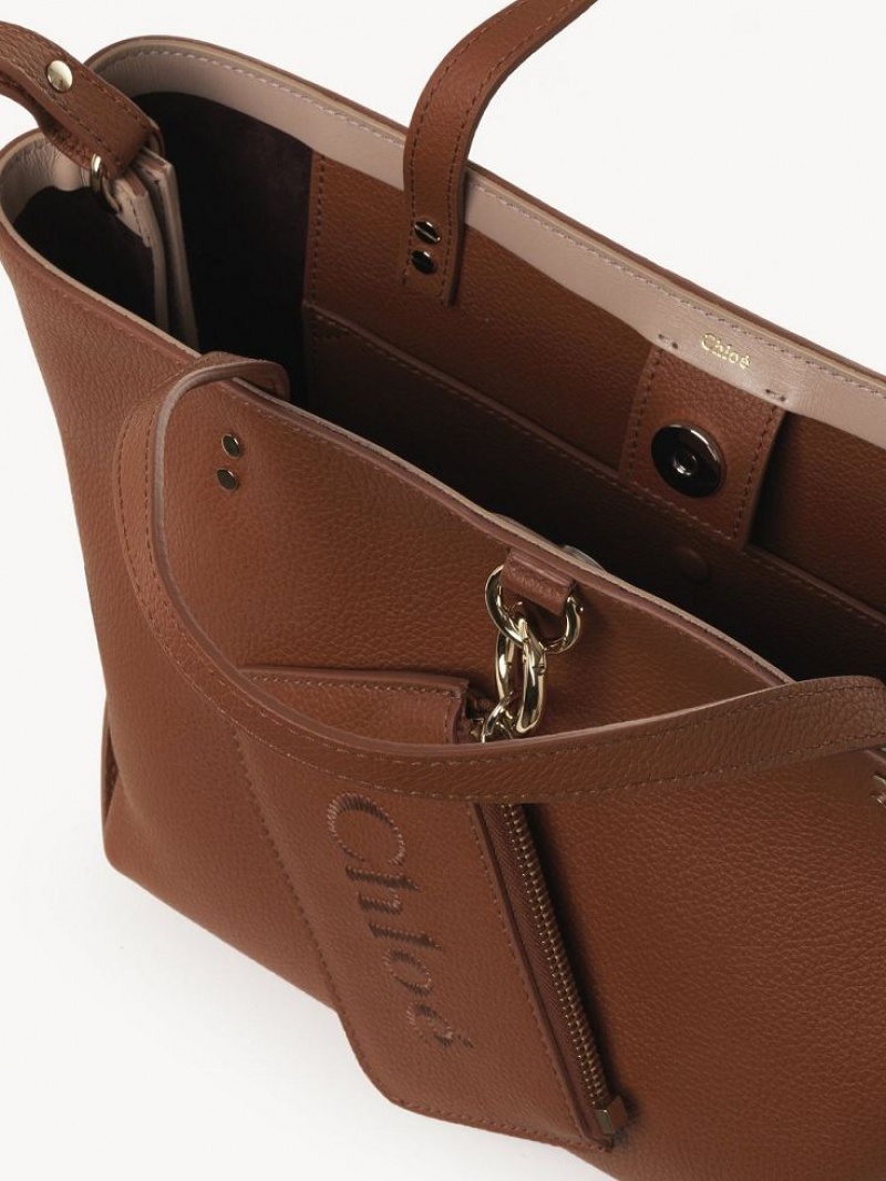 Chloe Sense Small East-west Schoudertassen Bruin | CHE-SR13422