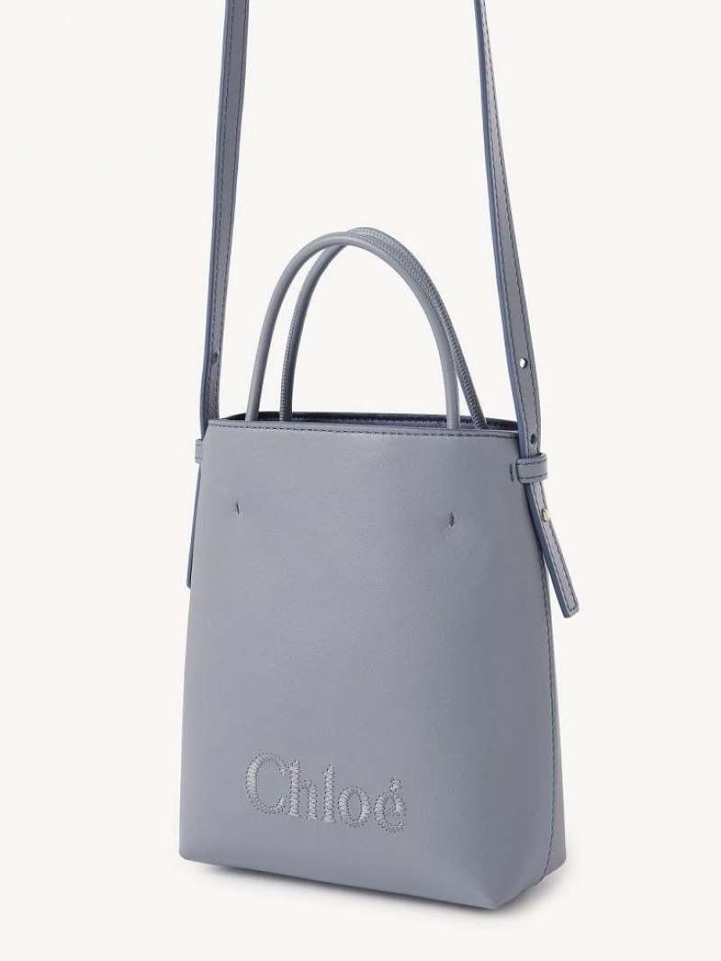 Chloe Sense Tote Mini Tassen Blauw | CHE-SR13733