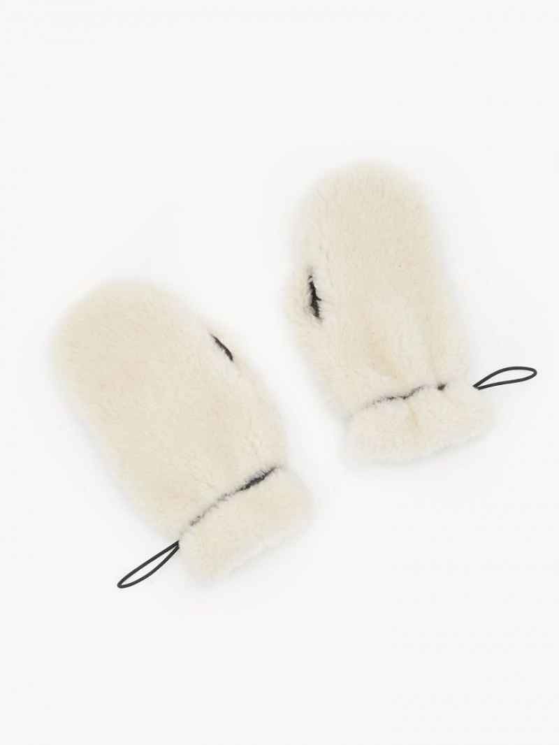 Chloe Shearling Mittens Hoeden Chocola | CHE-SR14478
