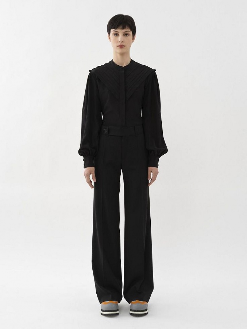 Chloe Signature Flared Broek Zwart | CHE-SR13968