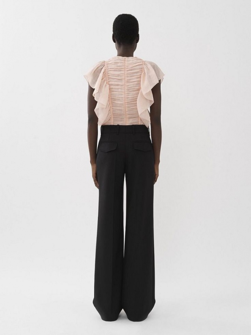 Chloe Signature Rechtdoor Broek Zwart | CHE-SR13999