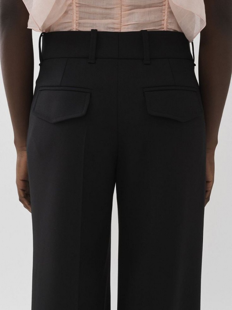 Chloe Signature Rechtdoor Broek Zwart | CHE-SR13999