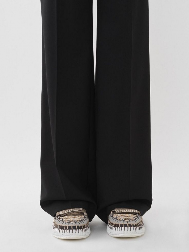 Chloe Signature Rechtdoor Broek Zwart | CHE-SR13999