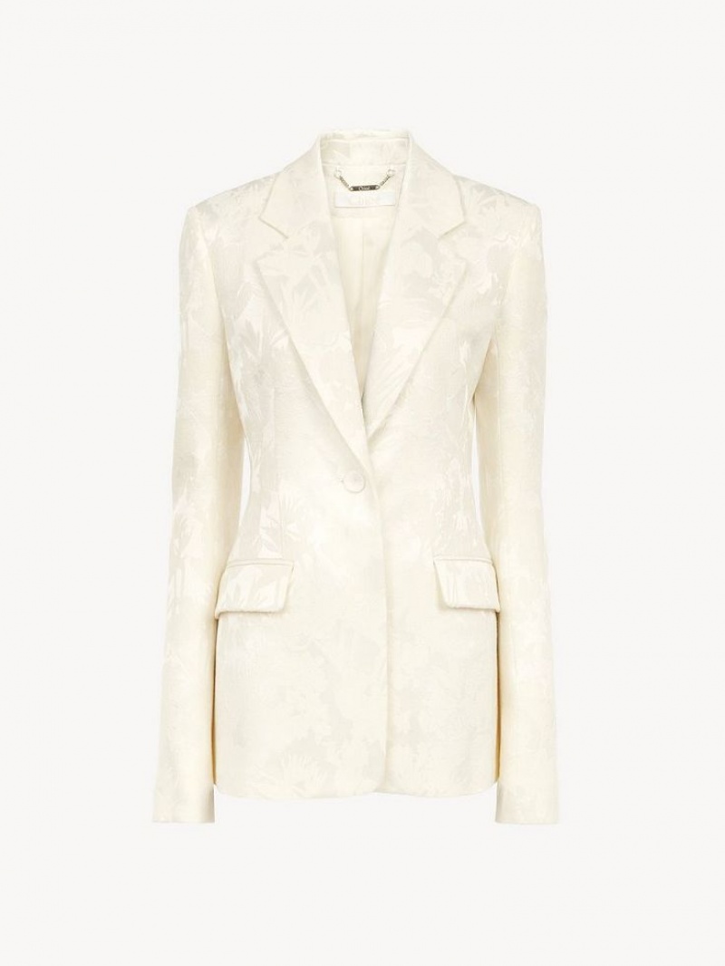 Chloe Single-breasted Jassen Wit | CHE-SR13772