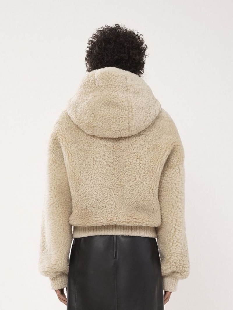 Chloe Sized Blouson Jassen Beige | CHE-SR13819