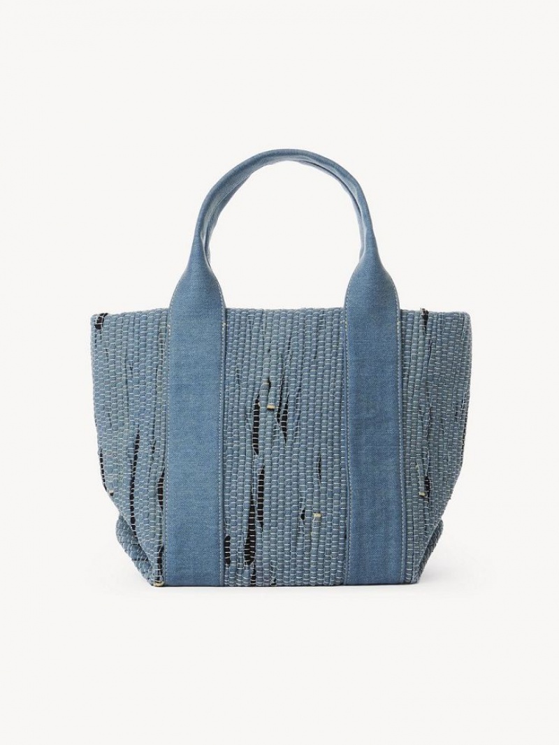 Chloe Small Laetizia Tote Tassen Blauw | CHE-SR14709