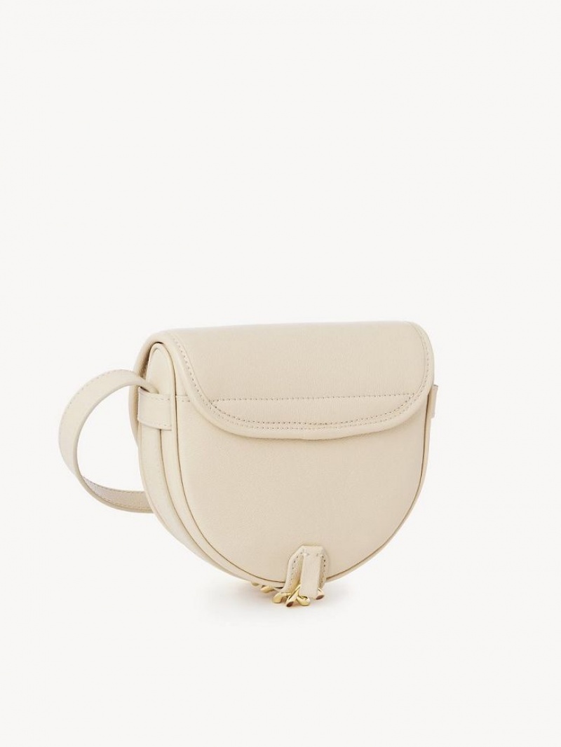 Chloe Small Mara Saddle Schoudertassen Beige | CHE-SR14628