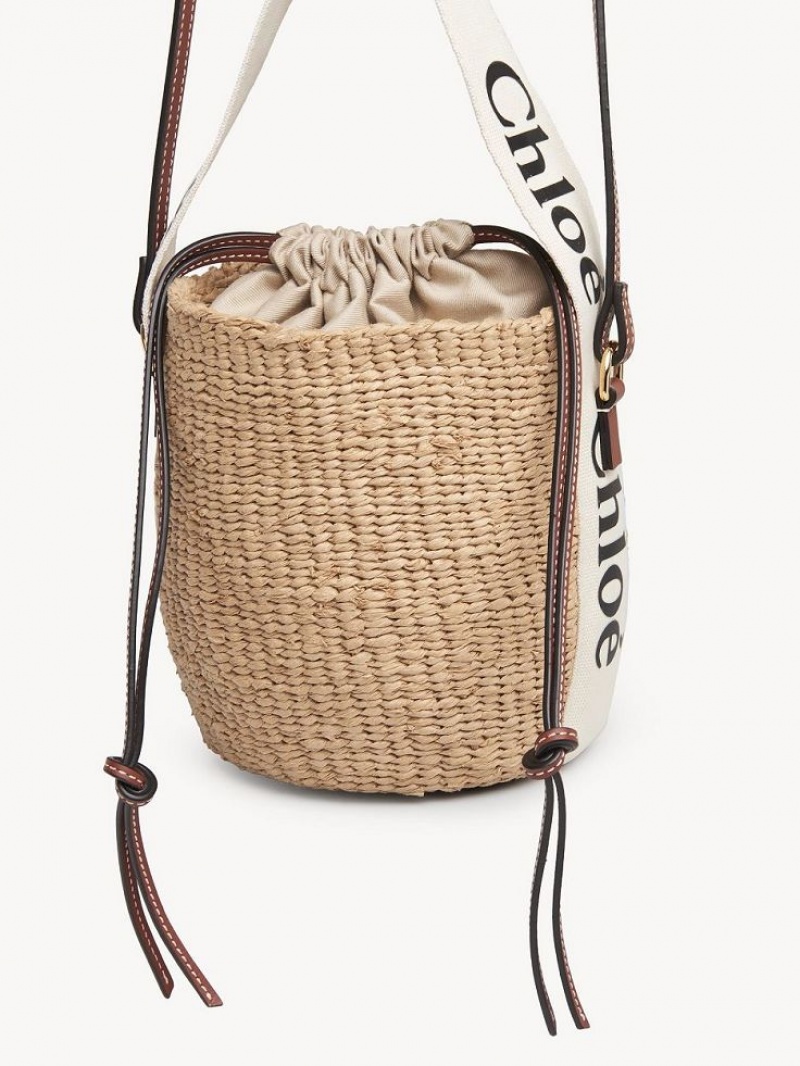 Chloe Small Woody Basket Mini Tassen Wit | CHE-SR13659