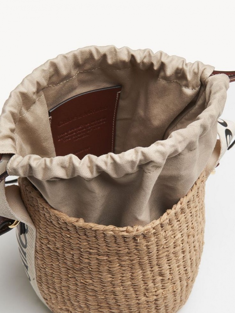 Chloe Small Woody Basket Mini Tassen Wit | CHE-SR13659