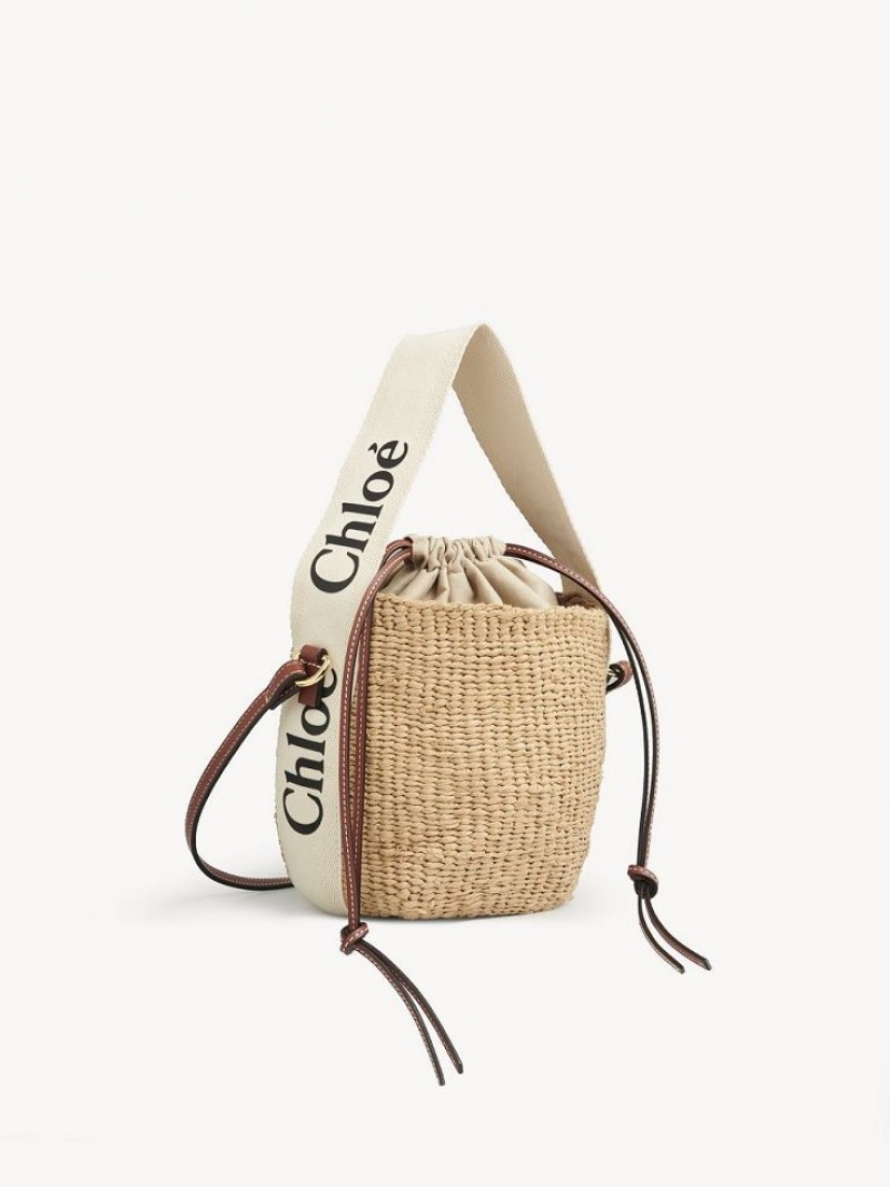 Chloe Small Woody Basket Mini Tassen Wit | CHE-SR13659