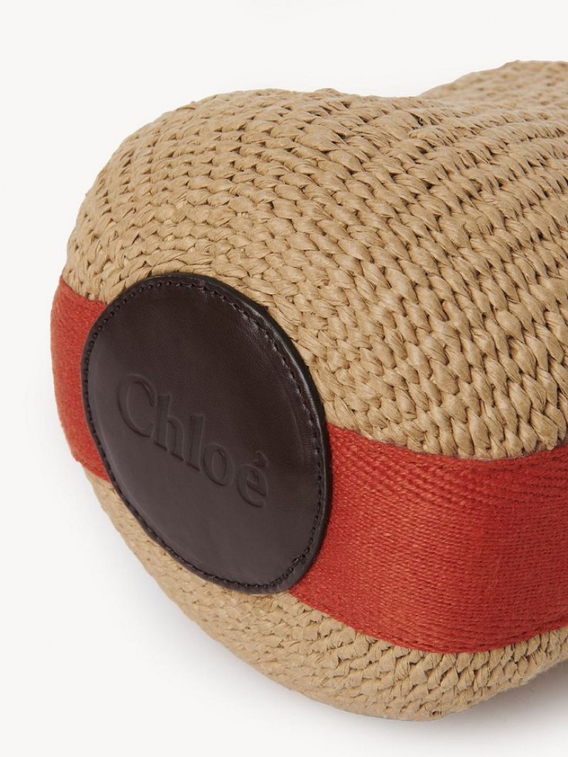 Chloe Small Woody Baskets Oranje Oranje | CHE-SR13645