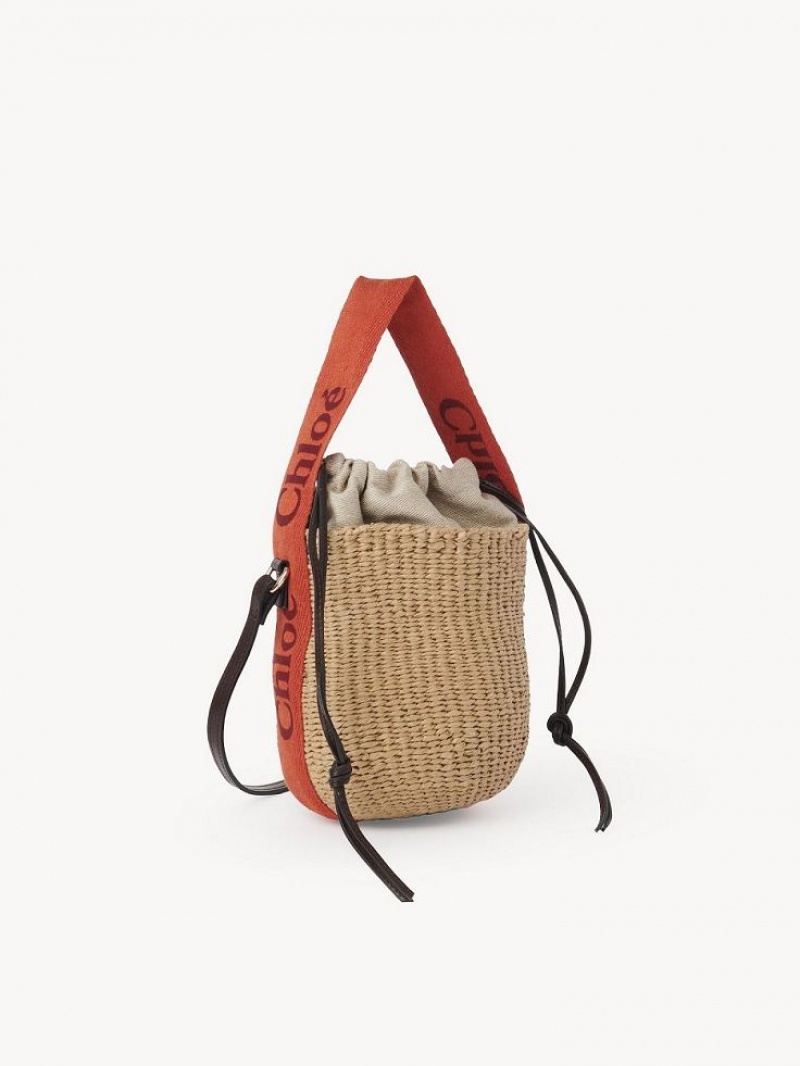 Chloe Small Woody Baskets Oranje Oranje | CHE-SR13645