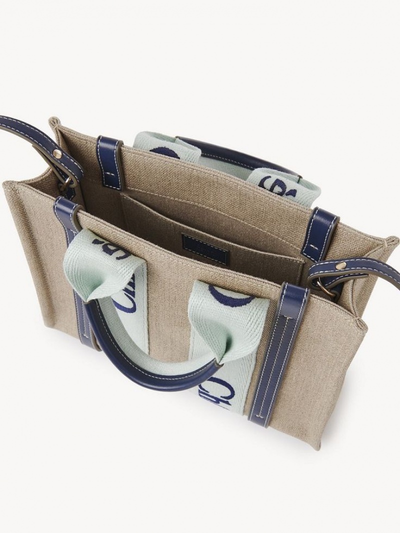 Chloe Small Woody Crossbodytassen Groen Blauw | CHE-SR13568