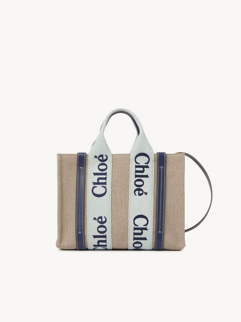 Chloe Small Woody Crossbodytassen Groen Blauw | CHE-SR13568