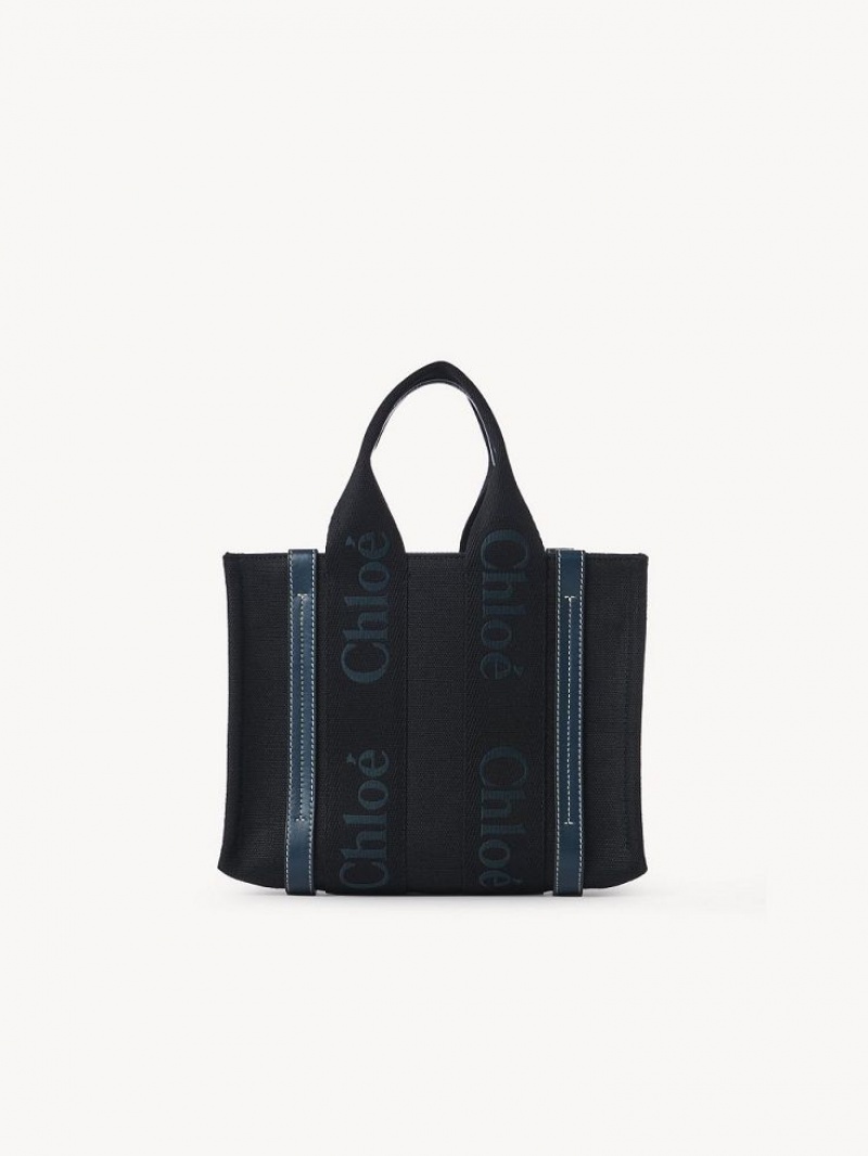 Chloe Small Woody Crossbodytassen Zwart Groen | CHE-SR13570