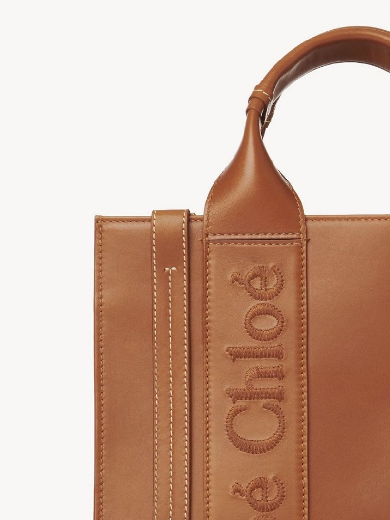 Chloe Small Woody Tote Tassen Bruin | CHE-SR13345
