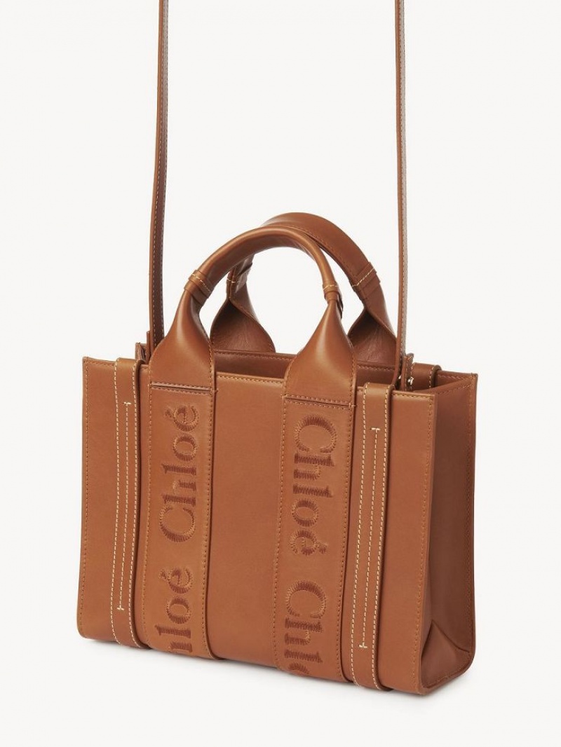 Chloe Small Woody Tote Tassen Bruin | CHE-SR13345