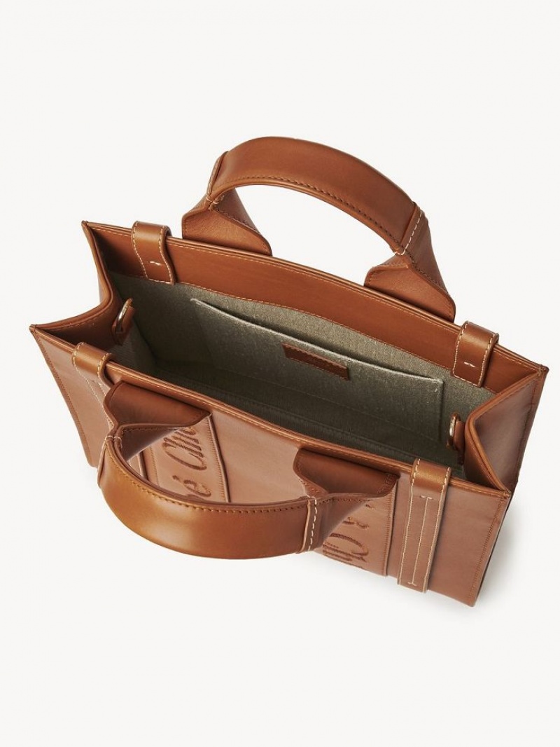 Chloe Small Woody Tote Tassen Bruin | CHE-SR13345