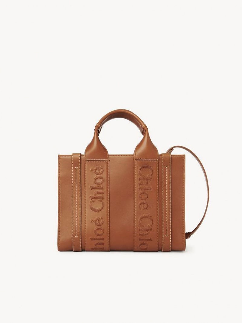 Chloe Small Woody Tote Tassen Bruin | CHE-SR13345