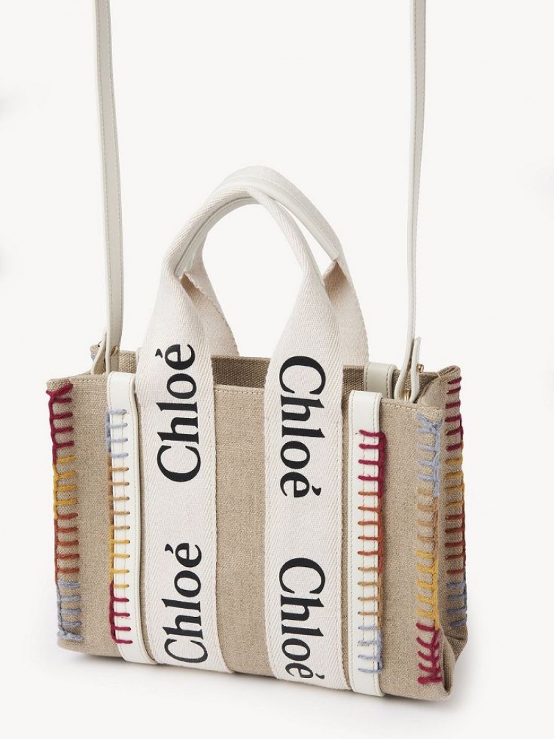Chloe Small Woody Tote Tassen Wit | CHE-SR13294