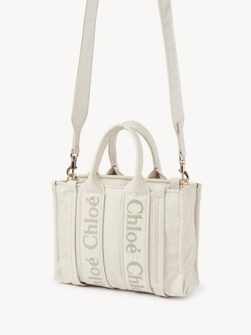 Chloe Small Woody Tote Tassen Wit | CHE-SR13363