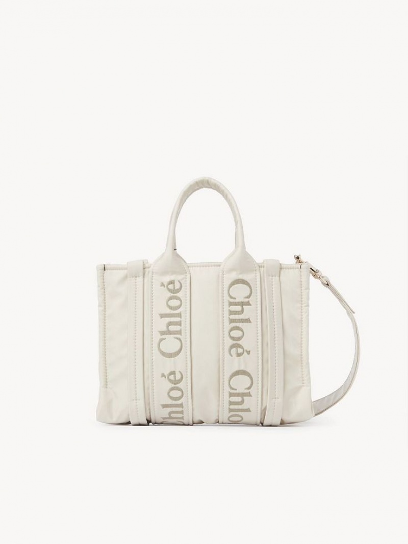 Chloe Small Woody Tote Tassen Wit | CHE-SR13363