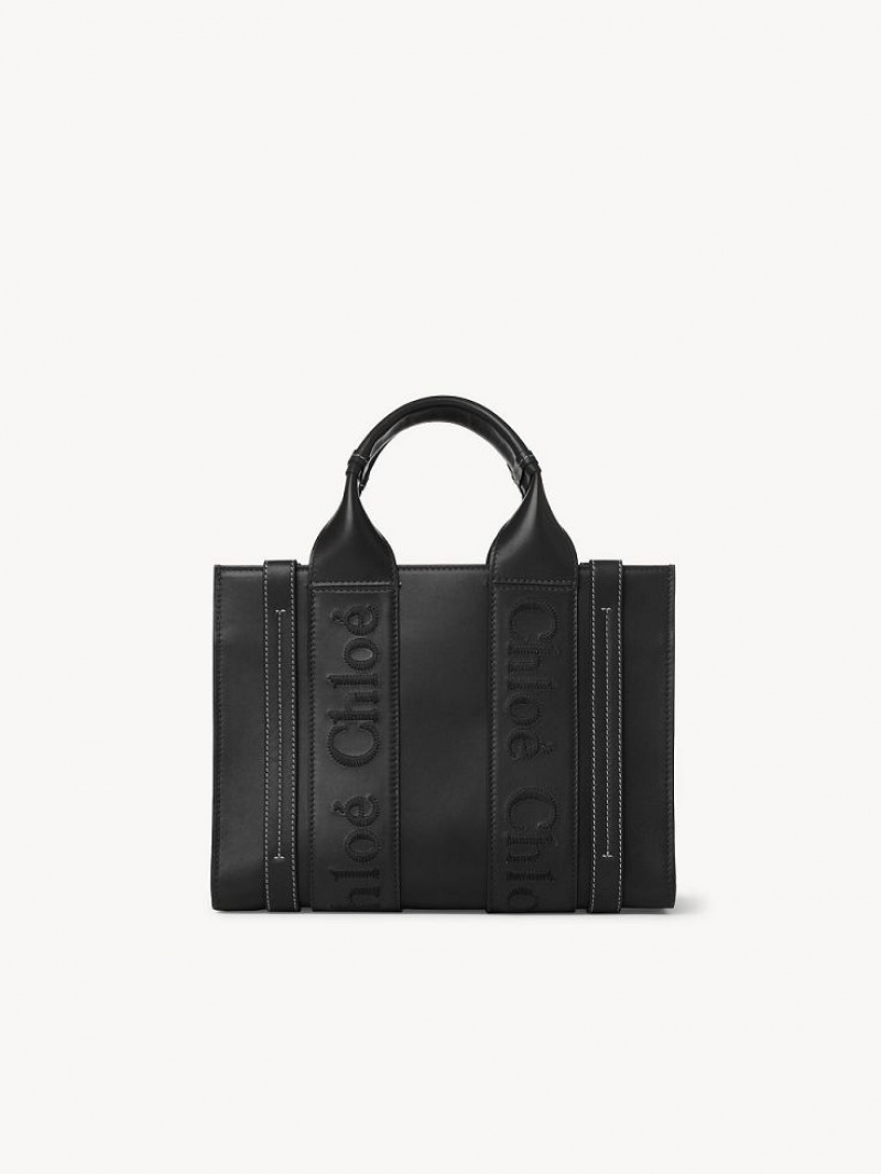 Chloe Small Woody Tote Tassen Zwart | CHE-SR13351