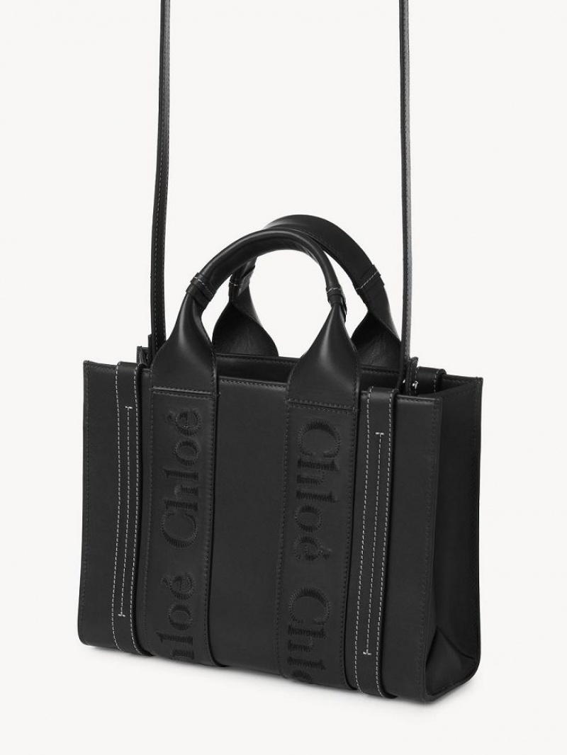 Chloe Small Woody Tote Tassen Zwart | CHE-SR13351