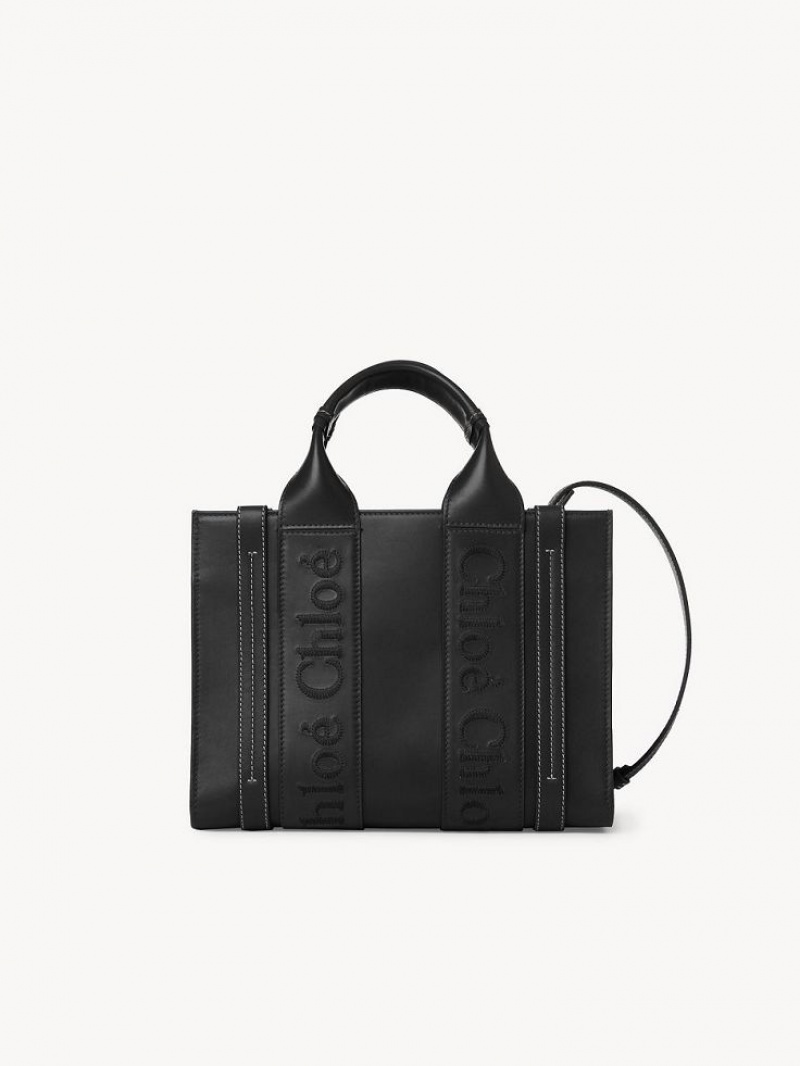 Chloe Small Woody Tote Tassen Zwart | CHE-SR13351
