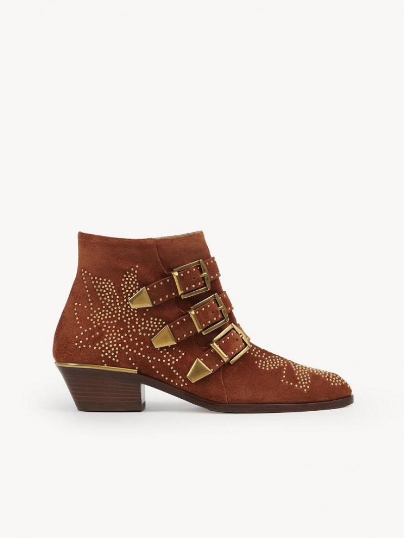 Chloe Susanna Kort Laarzen Bruin | CHE-SR14200